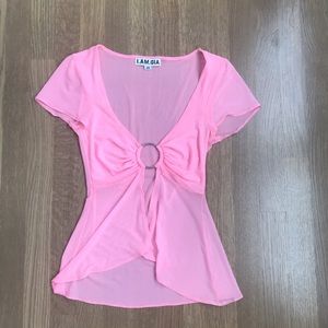 SOLD I.AM.GIA Pink Aubrey Top